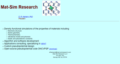 Desktop Screenshot of mat-simresearch.com