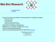 Tablet Screenshot of mat-simresearch.com